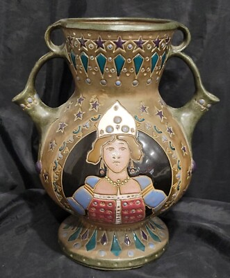 #ad Antique Turn Teplitz AMPHORA Art Pottery VASE Imperial Vienna Austria 105quot; $349.99