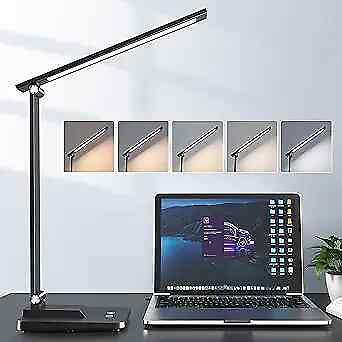#ad Desk LampDesk Light with 5 Colors500Lm Dimmable LED Desk Lamp44 LED Black $20.21