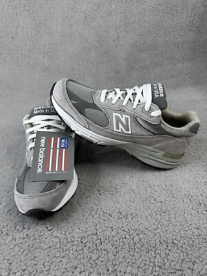 #ad NWT New Balance 993 Women’s 8B USA Made Grey White Running Shoe Casual Athletic $159.99