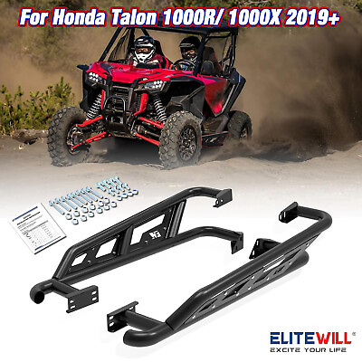 #ad For Honda Talon 1000X 1000R 19 24 Heavy Duty Nerf Bars Rock Sliders Steel Black $160.99