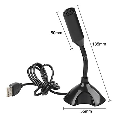 #ad Desktop USB Mini Microphone Computer Recording Chatting Mic For Laptop PC US $9.99
