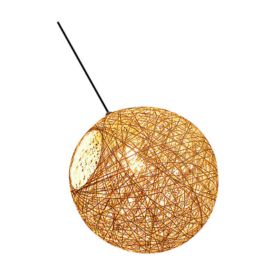 #ad Rattan Pendant Ceiling Lamp for Bedroom amp; Cafe Light Brown NL $21.35