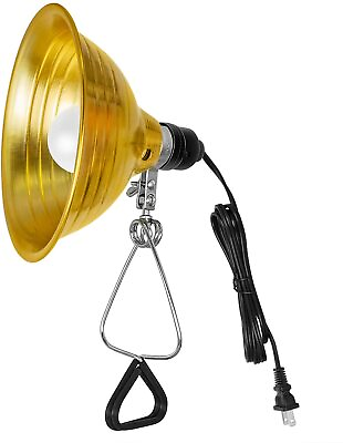 #ad 5.5 8.5 inch Clamp Lamp Light w 2700K LED Bulb Aluminum Reflector for E26 Socket $33.99