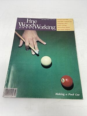 #ad Fine Wood Working Magazine July August 1986 Designing A Bed Letter Carving $10.00