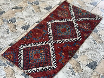 #ad Turkish Vintage Small Oushak Rug Wool Handmade Farmhouse Tribal Carpet 2x3 Ft $80.00