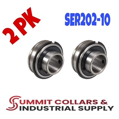 #ad SER202 10 5 8quot; Insert Ball Bearing With Snap Ring 2PK $14.20