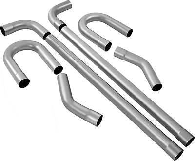 #ad 8PCS DIY Stainless Steel 2.5 Exhaust Pipe KitIncluding Mandrel Bend Pipe amp; U Be $182.99