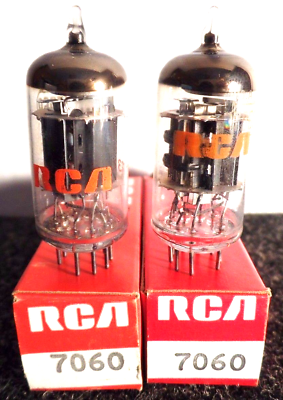 #ad Radio Vacuum Tubes RCA NOS 7060 Tested 100% Matched Pair $16.98