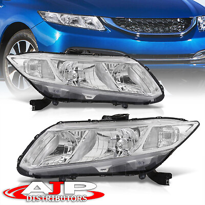 #ad JDM Clear Driving Head Lights Lamp Assembly LeftRight For 2012 2015 Civic FB FG $124.99