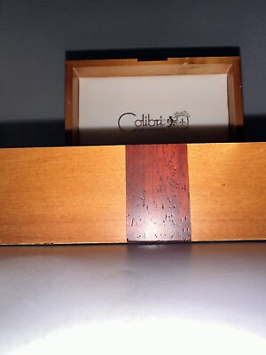 #ad Nice COLIBRI OF LONDON Wood Wooden Watch Box Jewelry Gift Trinket Empty $17.99