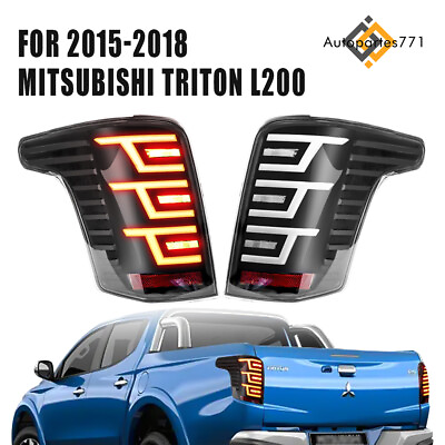 #ad For Mitsubishi Triton L200 2015 2018 LED Tail Lamps Rear Lights Brake Reverse $128.49
