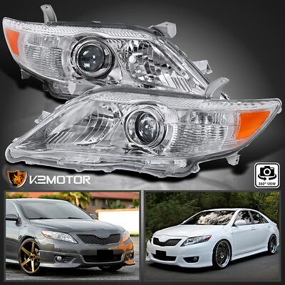 #ad Clear Fits 2010 2011 Toyota Camry Projector Headlights Assembly Lamps LeftRight $79.38