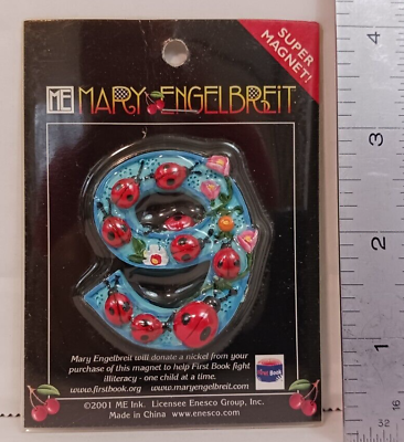 #ad 2001 NOS ME Ink Mary Engelbreit Super Magnet Capital Number 9 $5.99