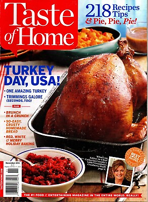 #ad Taste of Home Magazine November 2014 Turkey Day USA 218 Recipe Tips amp; Pie Pie $7.99