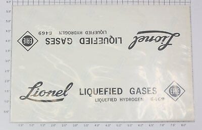 #ad Lionel 6469 2 quot;Lionel Liquefied Gasesquot; Sticker Decal Only for Tube 50 $400.00