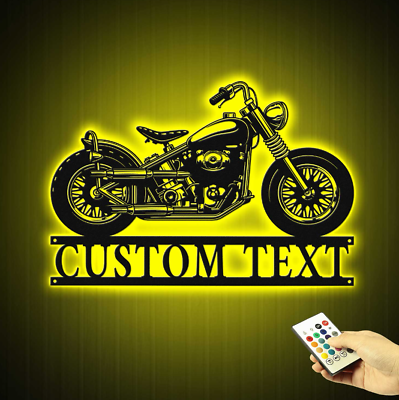 #ad Metal Motorcycle Sign Motorbike Motorcycle Metal Wall Art Gift For Biker $135.99