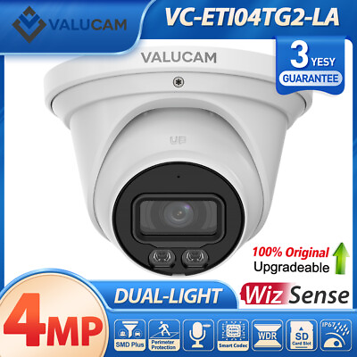#ad Dahua OEM 4MP Night Color Security IP Camera PoE Smart Light VC ETI04TG2 LA IP67 $76.00