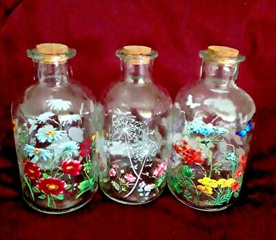 #ad DECORATED GLASS BOTTLE see the newly added collection $7.85