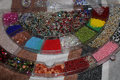 #ad Assortment of Beads with Case $36.84