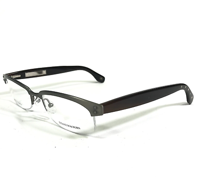#ad Bottega Veneta Eyeglasses Frames BV 95 E20 Antique Gray Brown Horn 52 17 140 $129.99