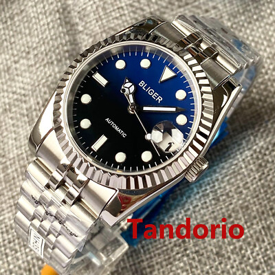 #ad 36mm 39mm Blue Black Dial NH35A PT5000 Sapphire Glass Automatic Men#x27;s Watch Date $69.00