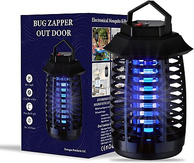 #ad Electric Bug Zapper Electric Blue Violet Attract Big Insects Cheap Version $22.50