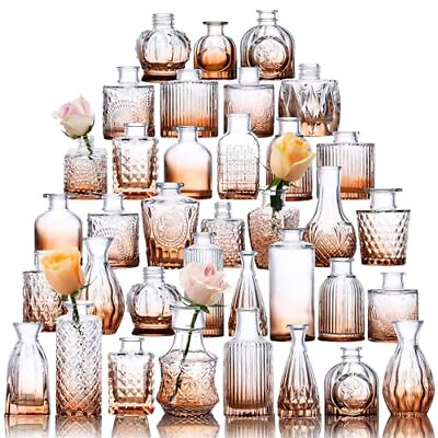 #ad Glass Bud Vases Vases for Centerpieces Small Vases for Flowers Home Table Decor $27.10