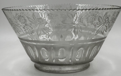 #ad Antique Cut Thumbprints Stenciled Floral Banquet Kerosene Oil Lamp Shade 4quot; Rim $65.00