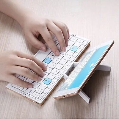 #ad Mini Aluminum Keyboard for iPad Tablet amd Phone Portable Rechargeable $48.00