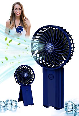 #ad Portable Hand Held Fan Handheld Personal Fan Rechargeable with 4 SpeedsSuper... $14.79