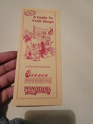 #ad Vintage Brochure Travel Pamphlet Booklet Handout VTG Rimersburg Pennsylvania $9.53