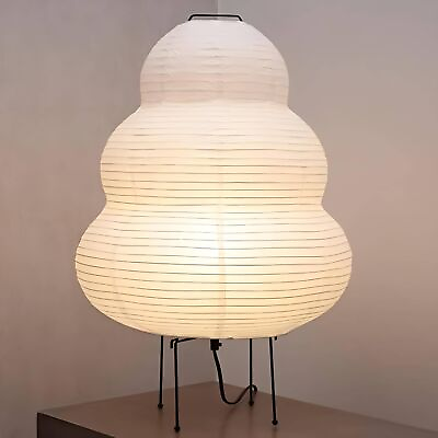 #ad Noguchi Style Lamp • Akari Lamp • Japanese Lamp • Floor Paper Lamp • Rice Pap... $122.66