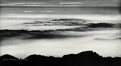 #ad 1939 Vintage Smog Over Los Angeles Landscape DICK McGRAW Photo Gravure Art 12x16 $157.28