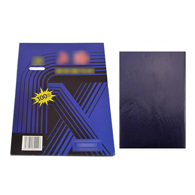 #ad 100 Sheets Dark Blue Carbon Stencil Transfer Paper Hand Copier Tracing Kit $24.69