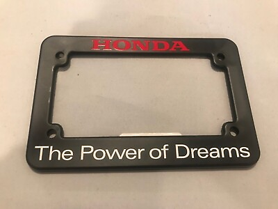 #ad Genuine Honda Power of Dreams Motorcycle License Plate Frame $14.95
