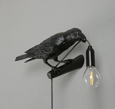 #ad Raven Desk Lamp Night Light for Bedroom Office Living Room Farmhouse Art $19.99