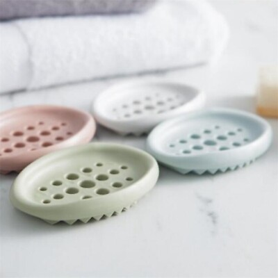 #ad Soap Box Dish Bathroom Stand Holder Shower Container Storage Plate Tray Case $6.13