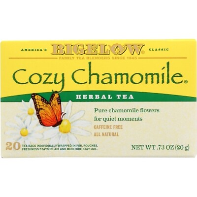 #ad Cozy Chamomile Herbal Tea 20 Bags Case of 6 By Bigelow $26.20