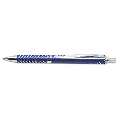 #ad Pentel EnerGel Alloy RT Retractable Liquid Gel Pen .7mm Blue Barrel Black Ink $11.11