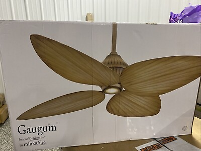 #ad Minka Aire Gauguin LED 52quot; Ceiling Fan Bahama Beige F581L BG $400.00