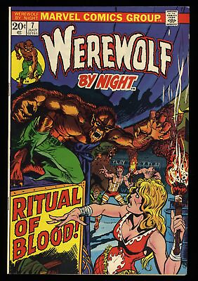 #ad Werewolf By Night #7 NM 9.4 Ritual of Blood Mike Ploog Cover Art Marvel 1973 $114.00