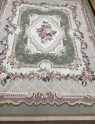 #ad Handmade Tapestry Weave Aubusson quot;Jean Paulquot; Wool Not NeedlePoint 8x10 $5250.00