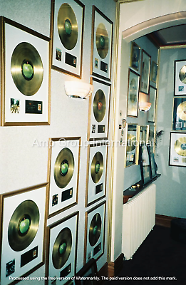 #ad George Harrison Gold Record Wall Friar Park Unpublished Photo Sgt.Pepper 12x8 $33.25