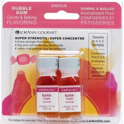 #ad Candy amp; Baking Flavoring .125oz 2 Pkg Bubble Gum $7.97