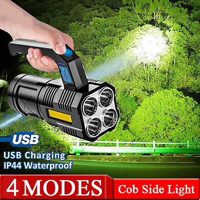 #ad Most Powerful 9900000LM Rechargeable Led 4 Modes Torch Hand Held COB Flashlight $8.79