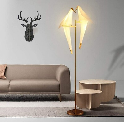 #ad #ad 72in Modern LED Floor Lamp Bird Floor Light Gold Metal Fixtures for Living Room $186.99