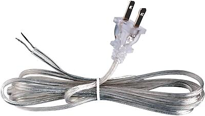 #ad #ad Silver Lamp Cord 12 Foot Long Replacement Repair Part 18 2 SPT 1 Wire $8.99