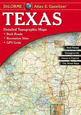 #ad Texas Atlas amp; Gazetteer Map By Delorme GOOD $18.22