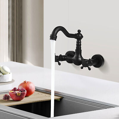 #ad 360° Wall Mounted Faucet Retro Sink Tap Basin Mixer Sink Tap Kitchen Bathroom $46.55