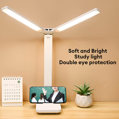 #ad LED Desk Lamp Dimmable Touch Foldable Table Lamp Bedside Reading Night Light $18.55